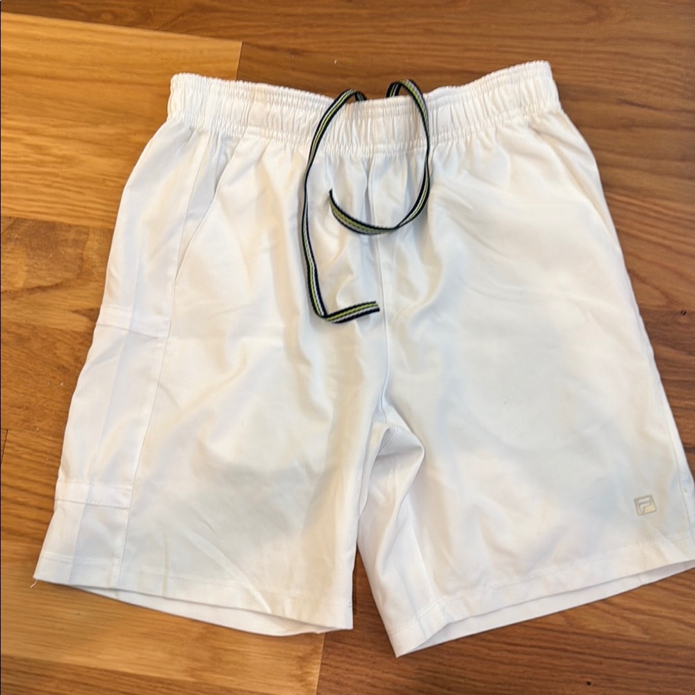Fila White Sports Shorts